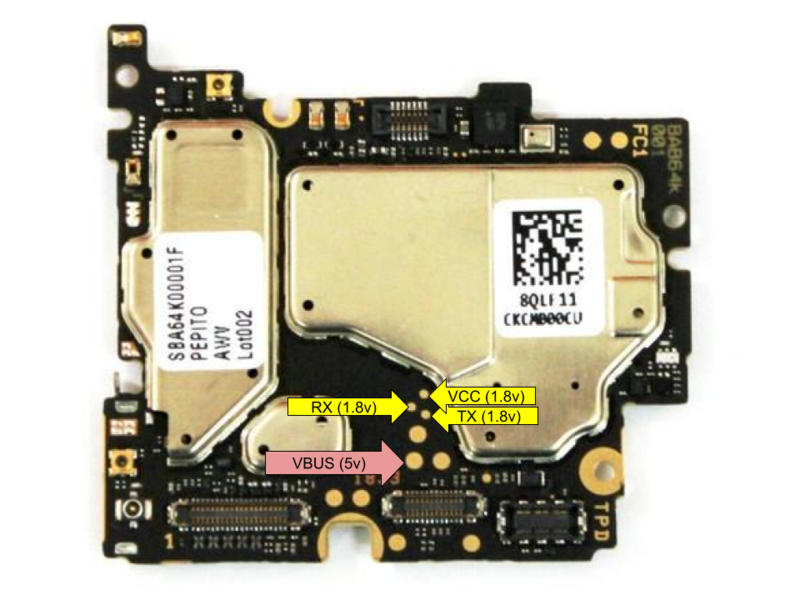 PVG100 serial port pinout diagram