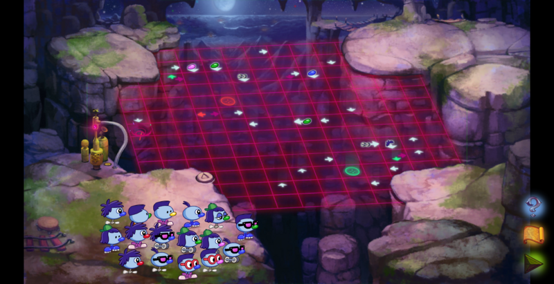 Bubblewonder Abyss Level 3 with attribute arrows and colored switches
