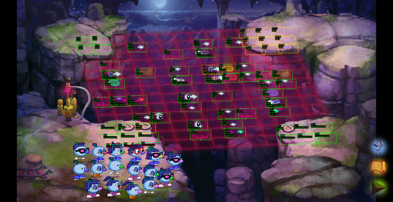 Detection labels overlaid on a crowded super-hard Bubblewonder Abyss board